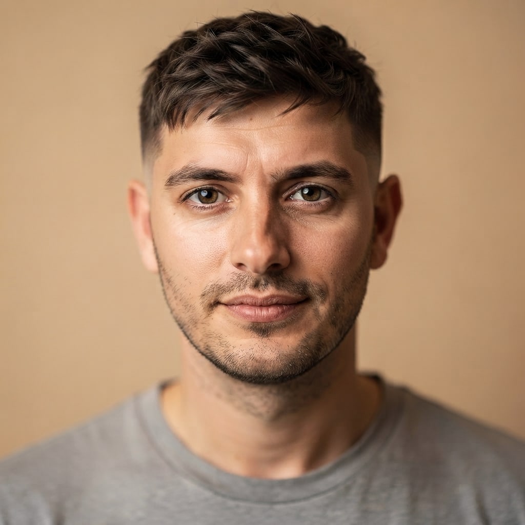 Textured crop with low fade
